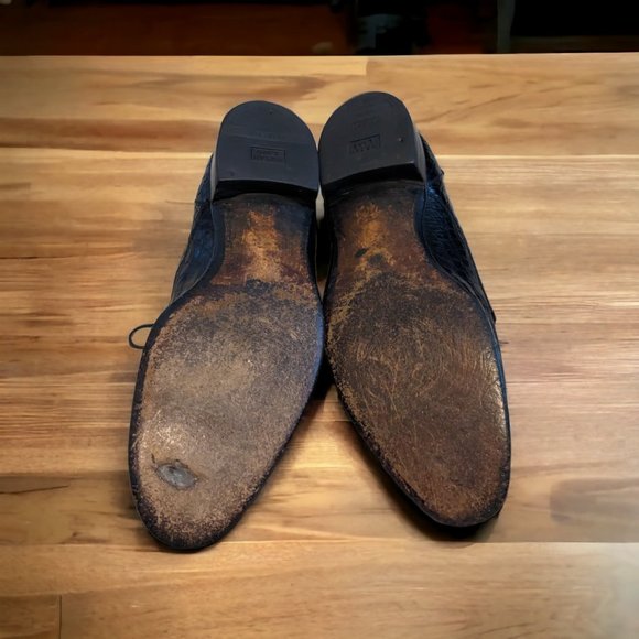 Rare - Count Barri Men\'s Vintage Black Genuine Alligator Oxfords Size 9D main image 5